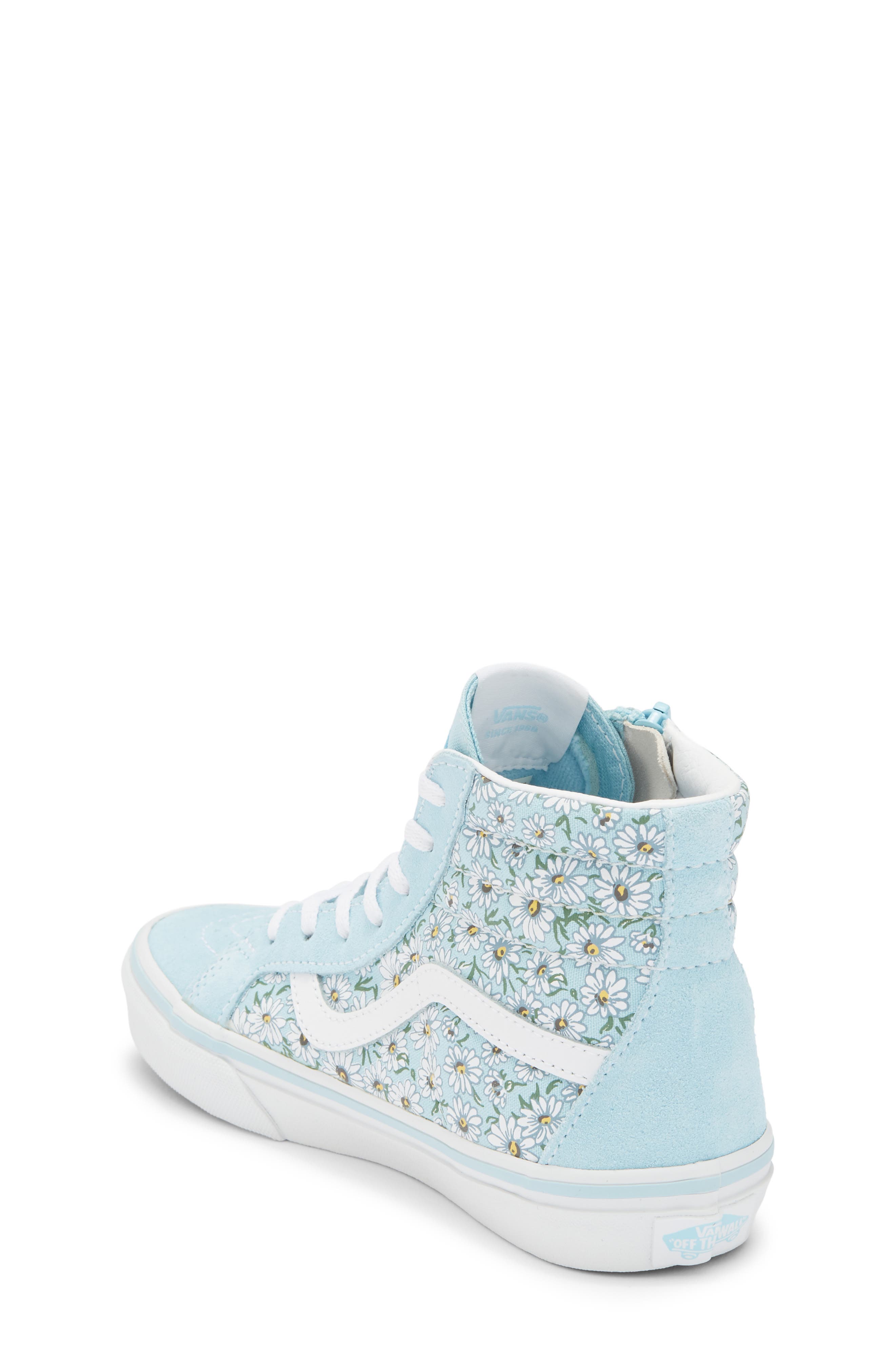 Kids' Sk8-Hi Reissue Side Zip Sneaker, Alternate, color, BLUE TRUE WHITE
