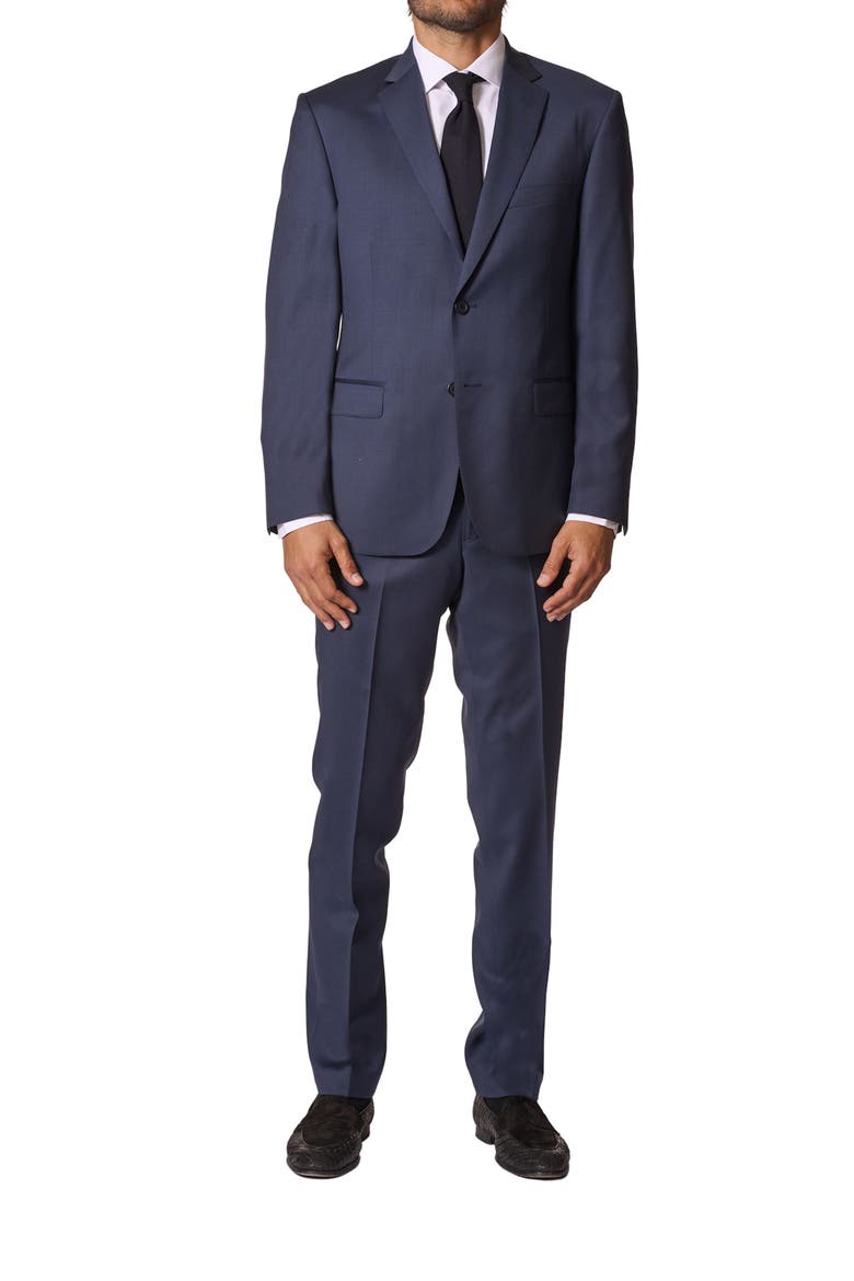 Sartorial Classic Fit Stretch Wool Suit, Main, color, NAVY