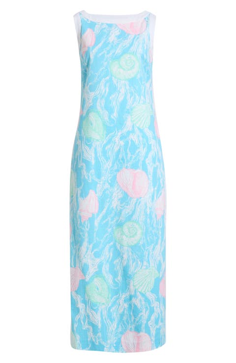 Eleanora Print Sleeveless Maxi Dress