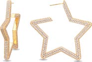 EYE CANDY LOS ANGELES Celine Star Hoop Earrings
