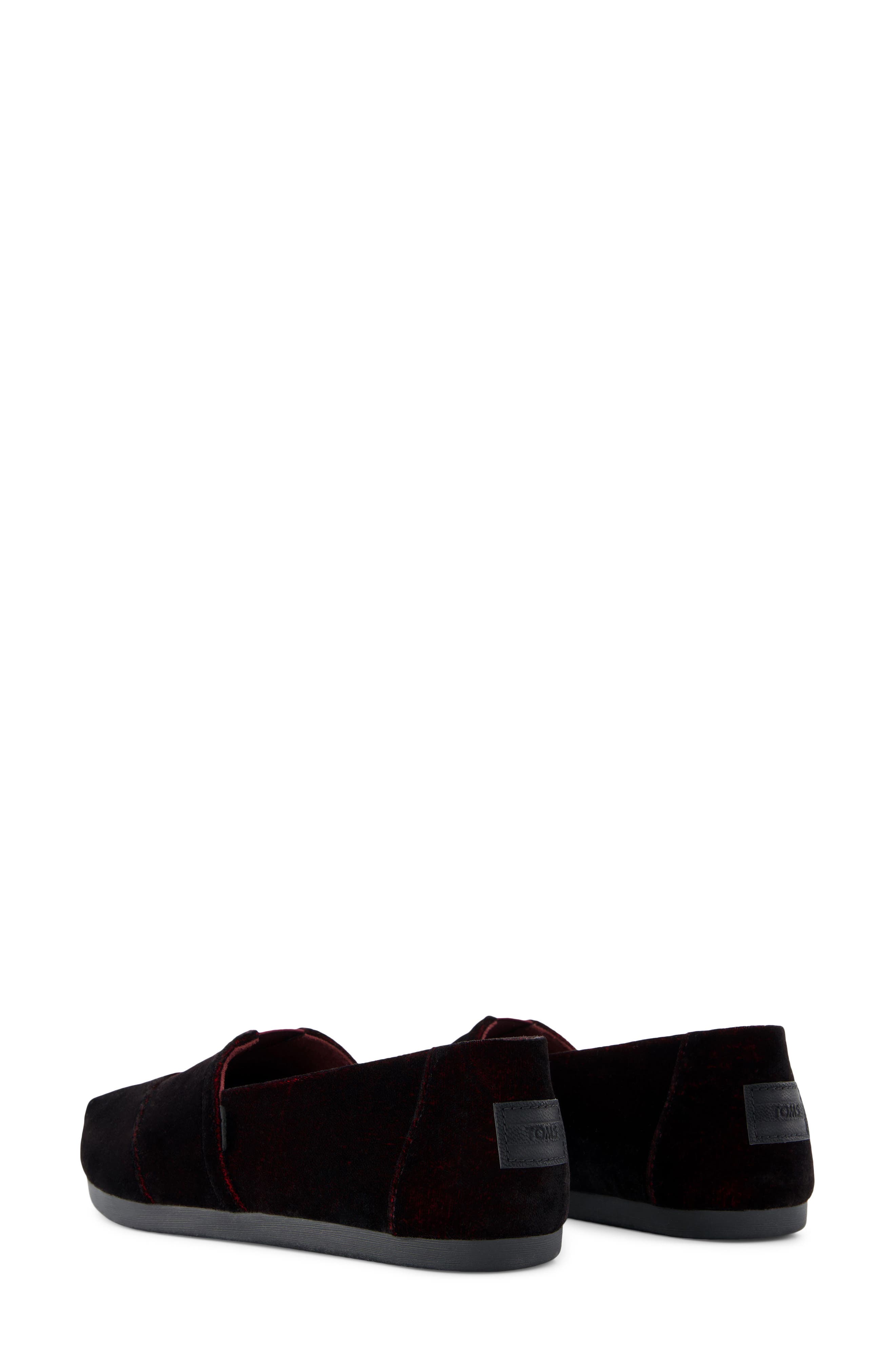 TOMS Alpargata Classic Slip-On, Alternate, color, Dark Red