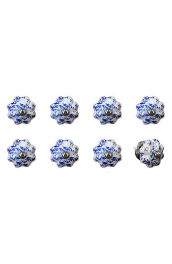 Kinetic 8-pack Knobs In Wavy Blue Willow
