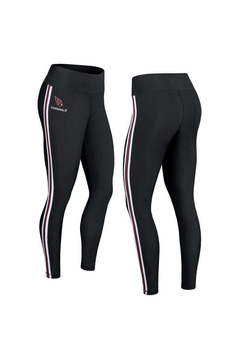 Women's WEAR by Erin Andrews Black Arizona Cardinals Color Block Leggings, Main, color, Black