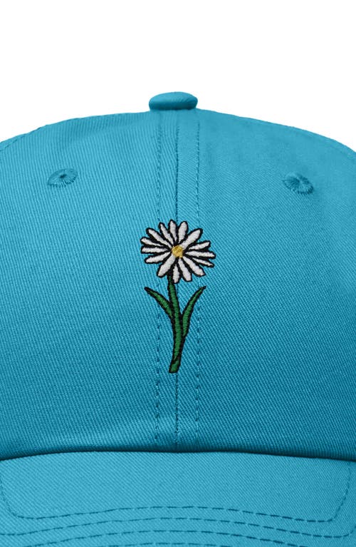 Dalix Daisy Embroidered Everyday Hat In Teal