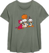 DuckTales Women's DuckTales Halloween Trick or Treat Ducks Graphic T-Shirt