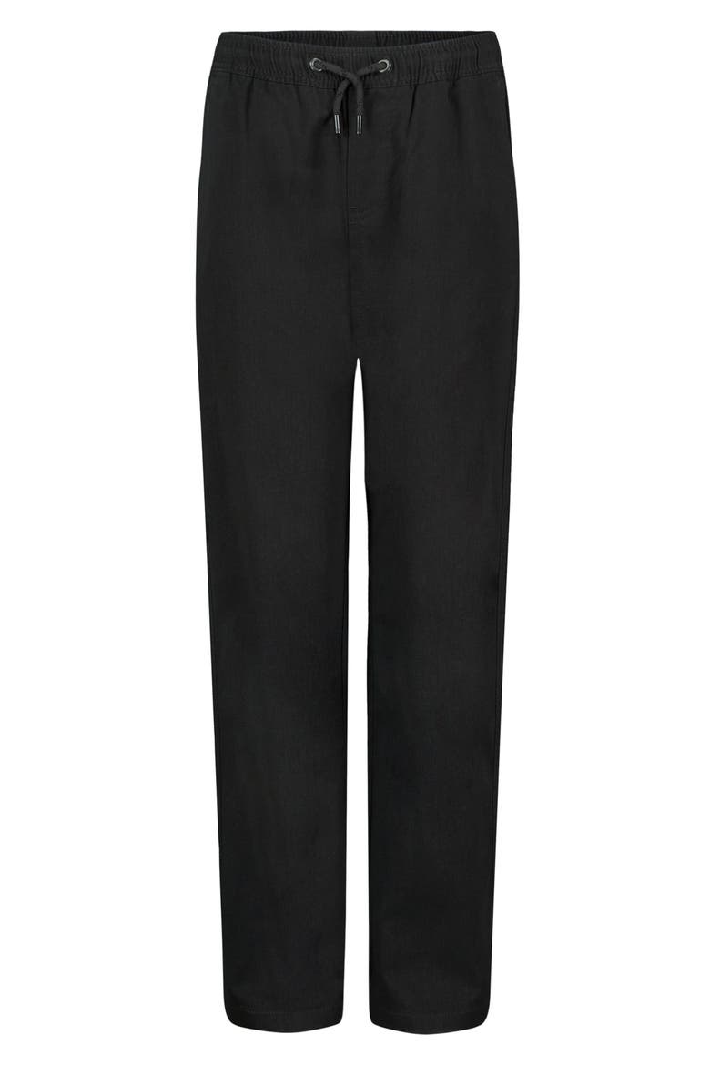 Larry Twill Drawstring Pants, Main, color, RAVEN