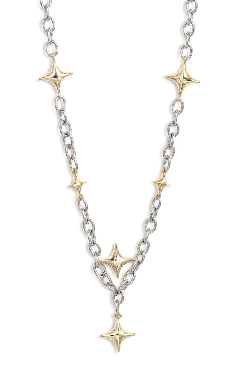 VIDAKUSH Star Power Pendant Necklace, Main, color, Gold/ Silver