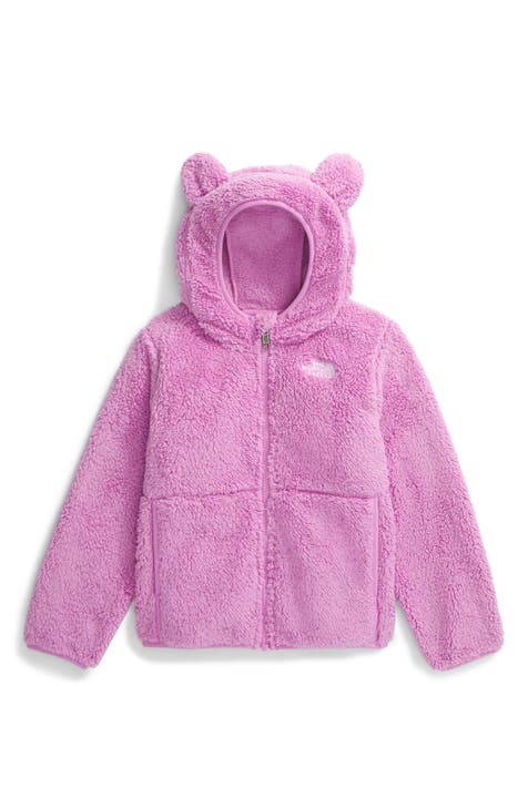 Girls fleece fashion jacket with hood