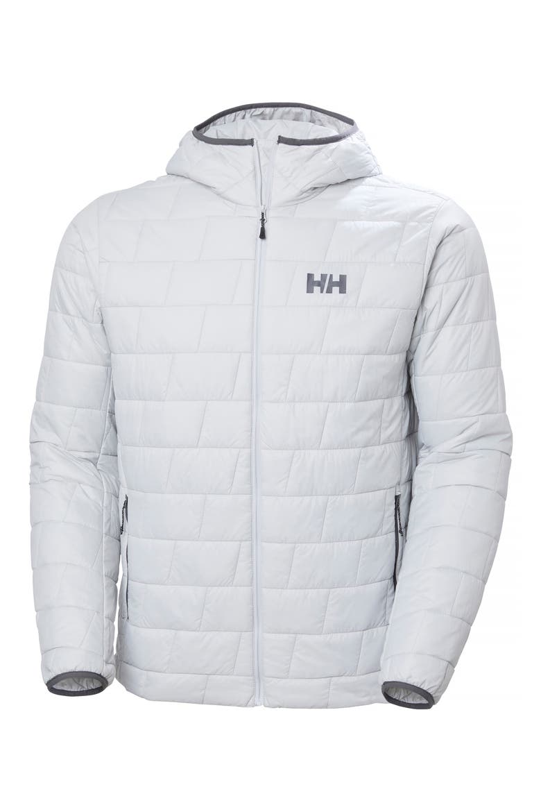 Lifaloft Hooded Insulator Jacket, Alternate, color, GREY FOG