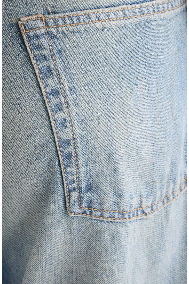 2021 Daybreak Distressed Wige Leg Jeans, Alternate, color, MID BLUE