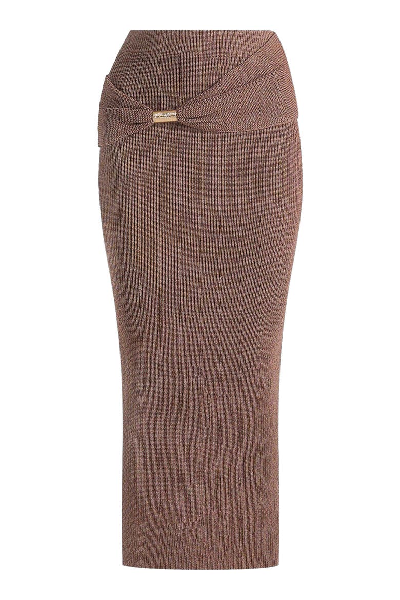 Amy Asymmetric Midaxi Skirt With Hardware Detail, Alternate, color, Taupe