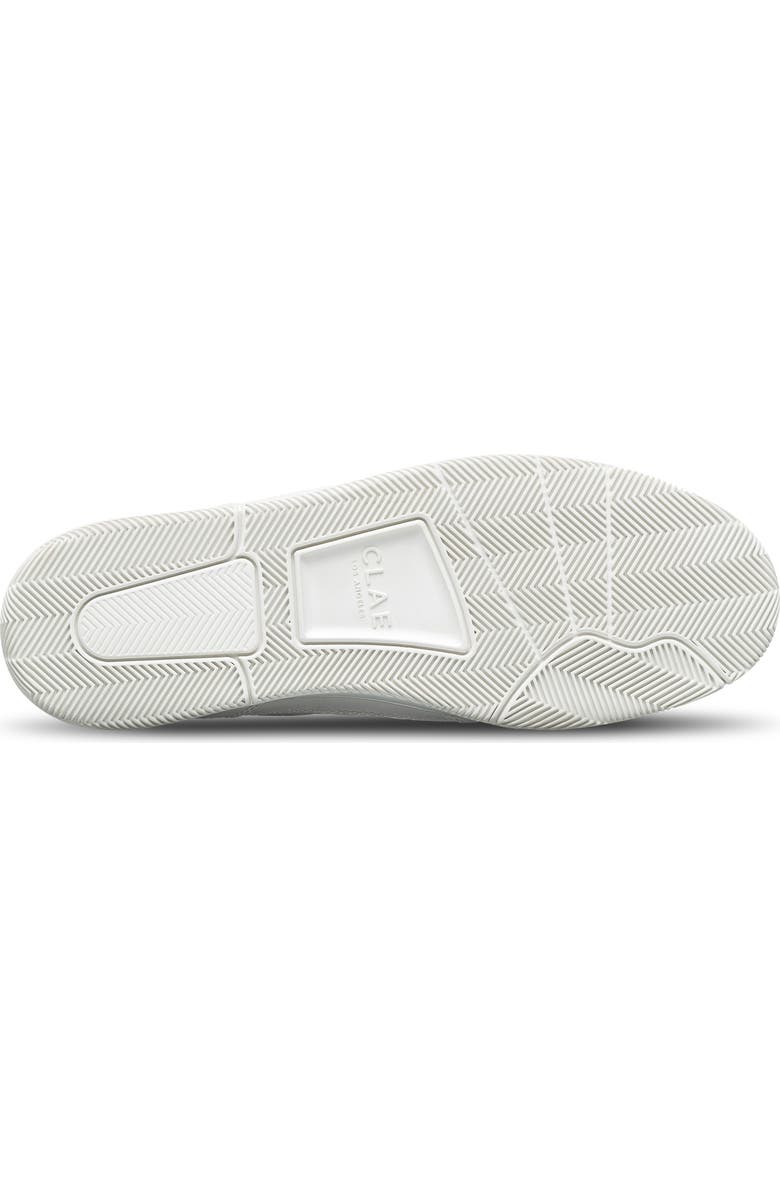 CLAE Haywood Leather Sneaker, Alternate, color, Triple White Leather