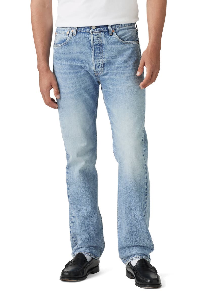 Levi's<sup>®</sup> 501<sup>®</sup> Original Straight Leg Jeans, Main, color, Low On Sleep Ltwt