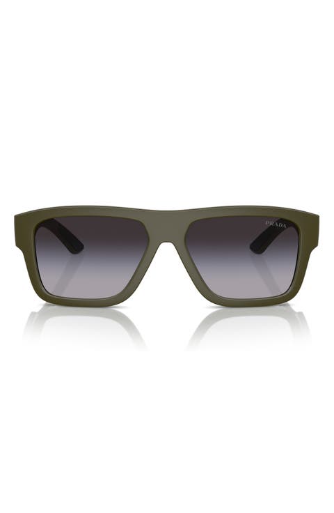 56mm Square Sunglasses