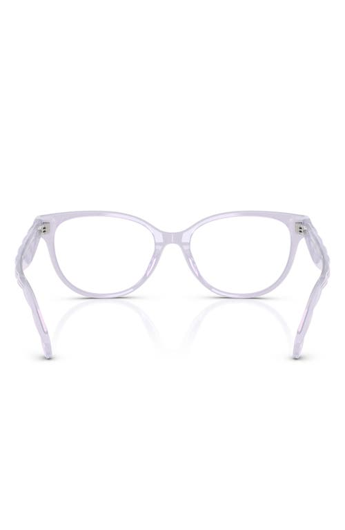 Tory Burch 53mm Phantos Optical Glasses In Milky Purple