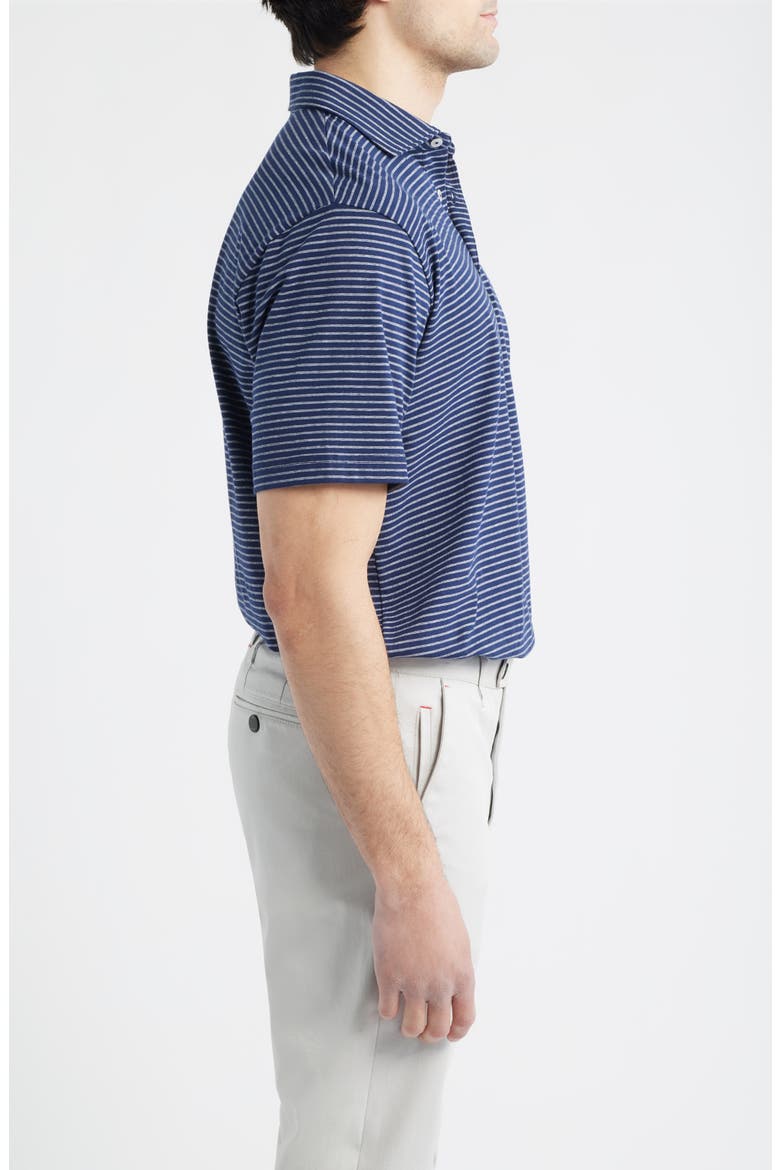 Crown Flex Pima Cotton Blend Polo, Alternate, color, NAVY
