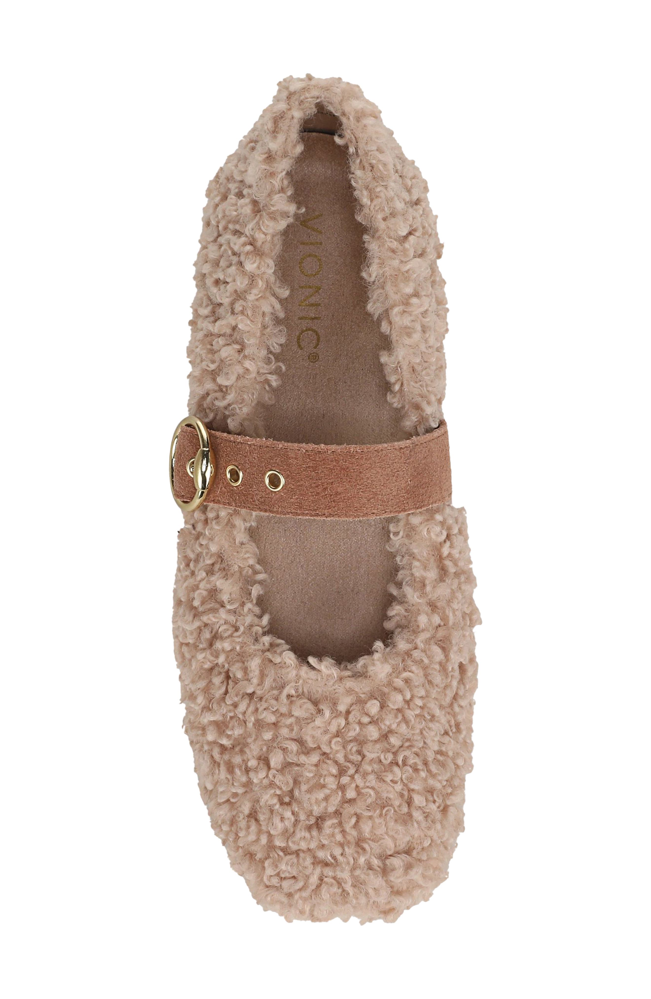 Hattie Cozy Mary Jane Flat, Alternate, color, TAN