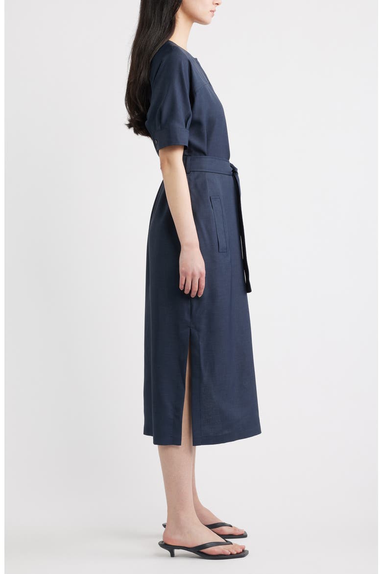 City Midi Shirtdress, Alternate, color, NOCTURNE NAVY - XLV