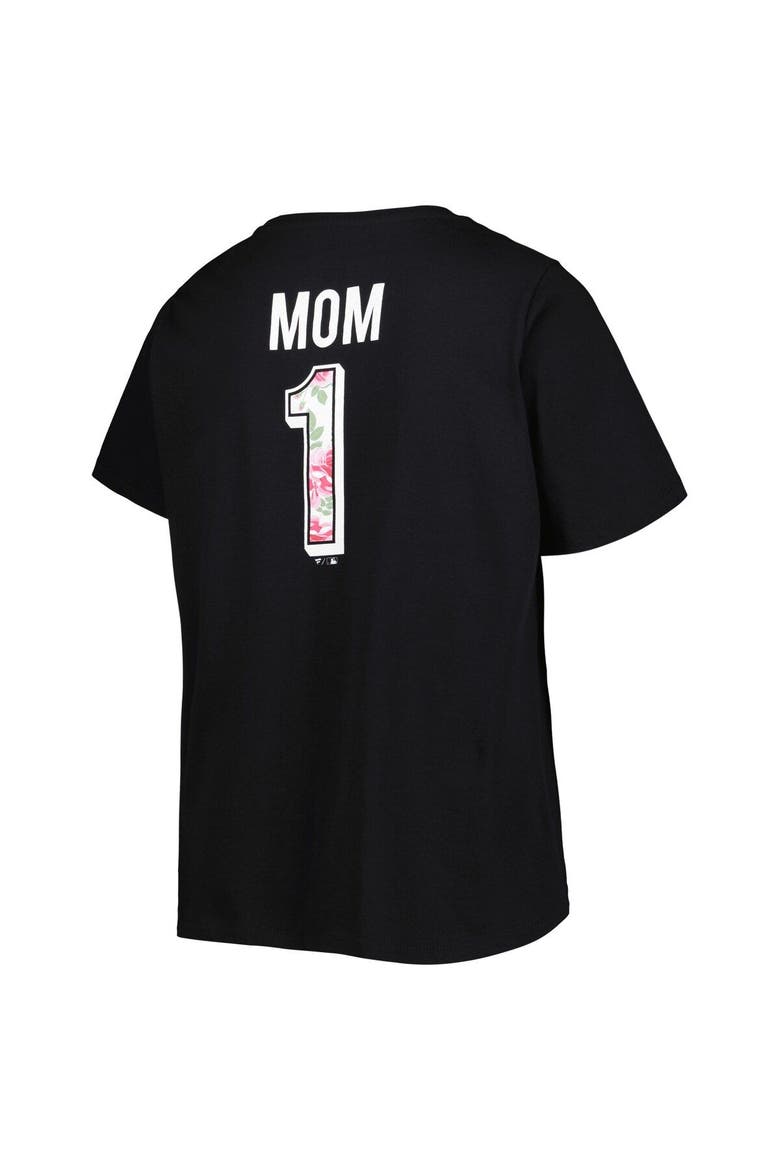 Women's Black San Francisco Giants Mother's Day Plus Size Best Mom Ever V-Neck T-Shirt, Alternate, color, Black