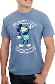 Mickey & Friends Men's Mickey & Friends Retro Feelin' Good  Graphic T-Shirt