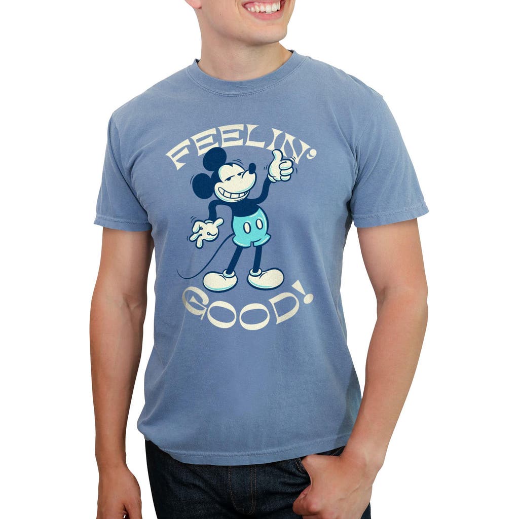 Mickey & Friends Retro Feelin' Good Graphic T-shirt In Blue