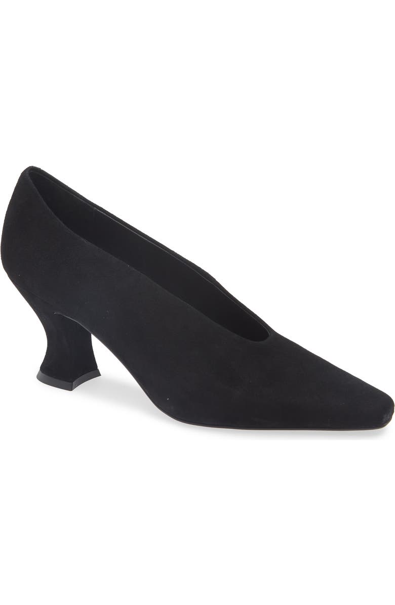 Jeffrey Campbell Hints-2 Suede Square Toe Pump, Main, color,