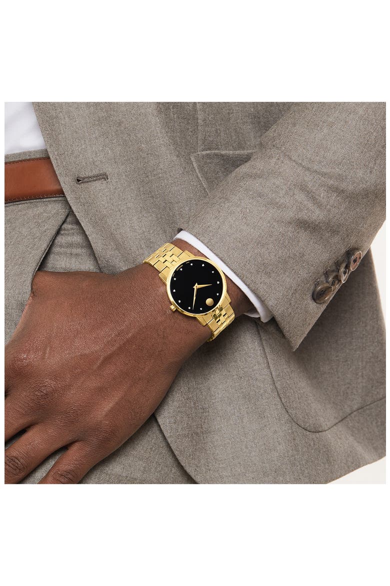 Museum Diamond Classic Bracelet Watch, 40mm, Alternate, color, GOLD
