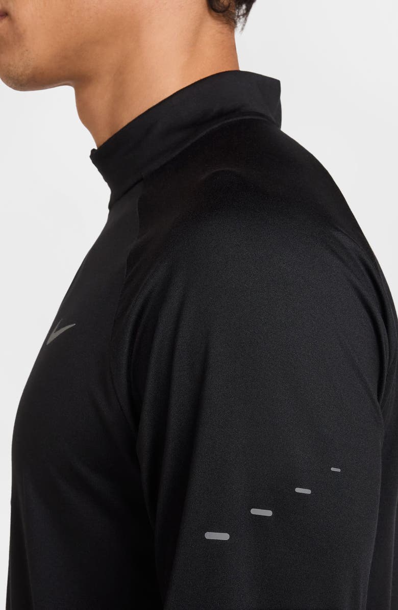 Nike Dri-FIT Stride Half Zip Running Top, Alternate, color, 010 Black/Refsil
