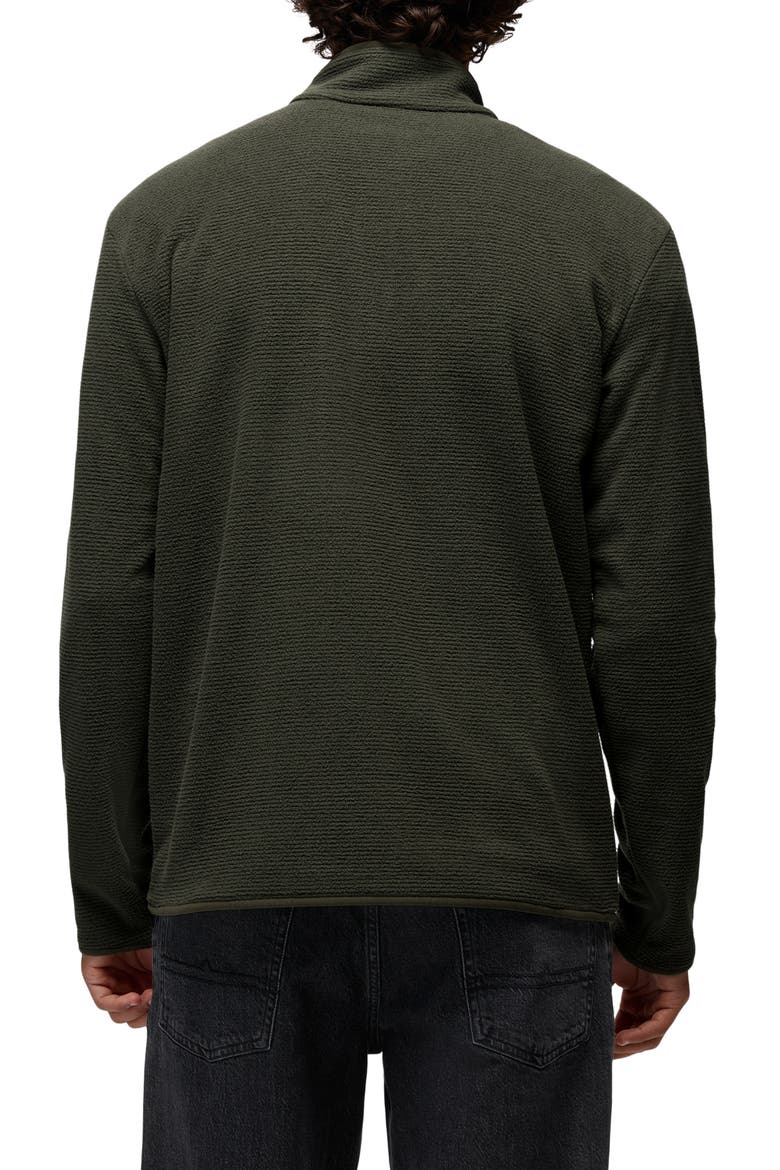 Stretch Zion Fleece Quarter Zip Pullover, Alternate, color, SPRUCE