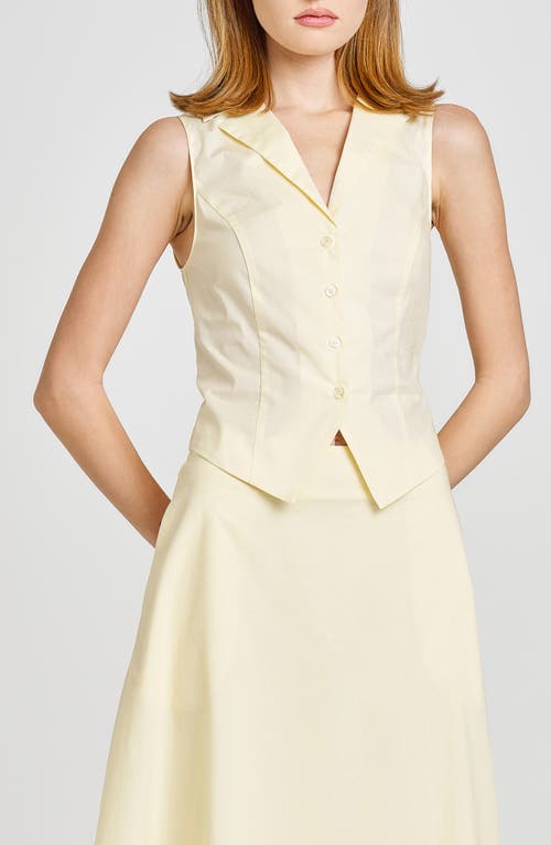 WAYF WAYF LILLY SLEEVELESS BUTTON-UP TOP 