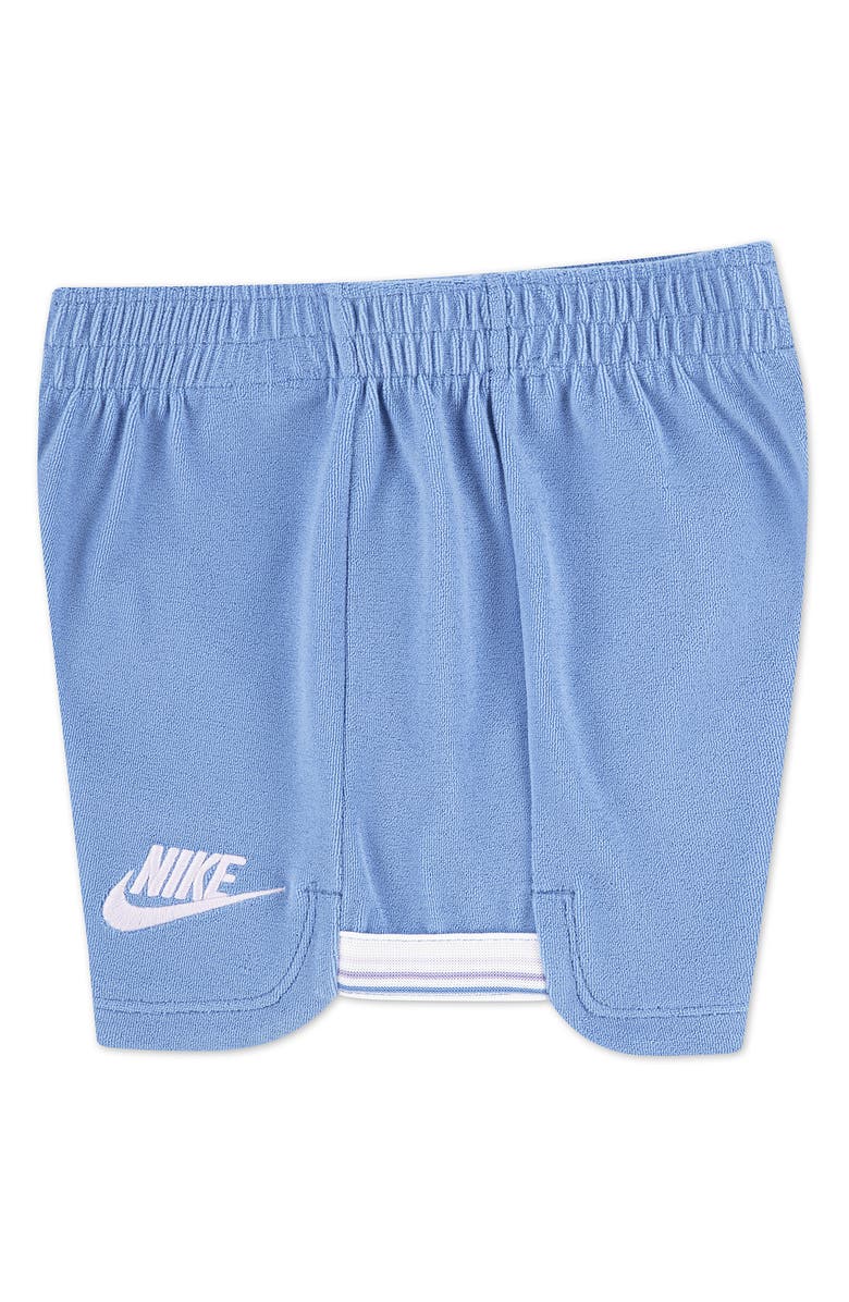 Nike Kids' Towel Terry T-Shirt & Shorts Set, Alternate, color, Blue Beyond