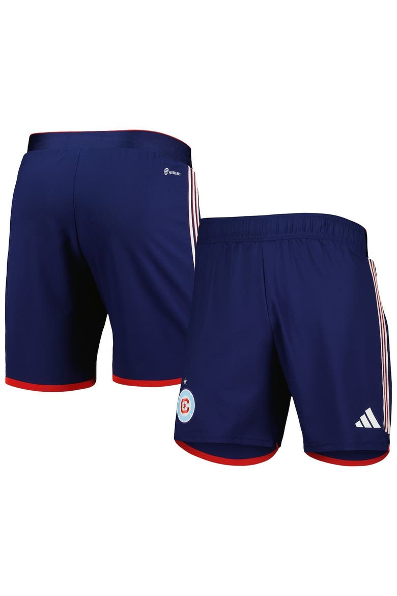 Men's adidas Navy Chicago Fire 2023 Away AEROREADY Authentic Shorts, Main, color, Navy