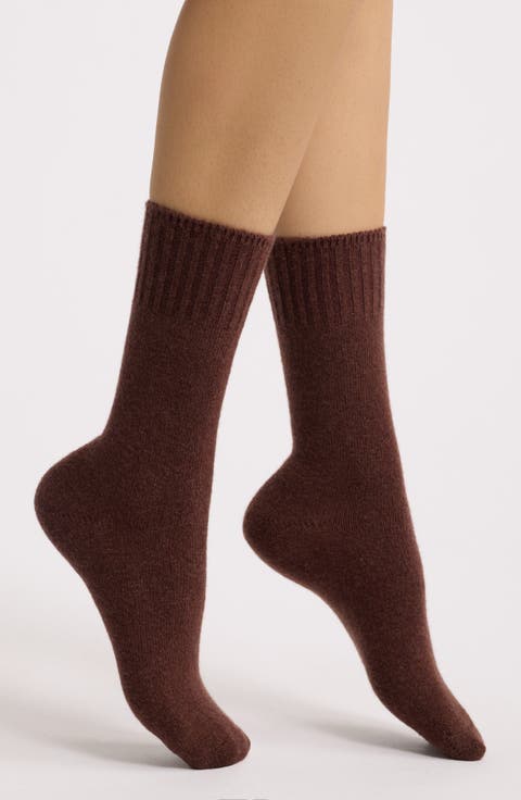 Rib Cuff Crew Socks