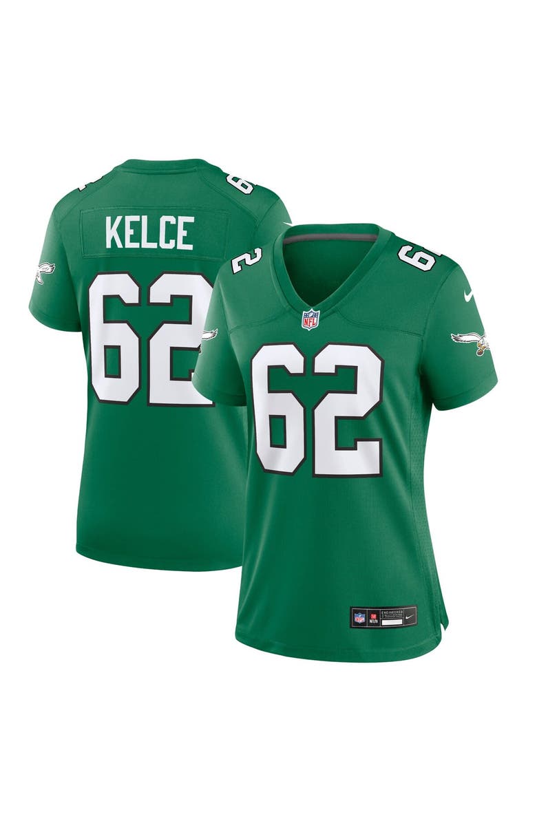 Nike Women's Nike Jason Kelce Kelly Green Philadelphia Eagles Player Jersey, Main, color, 