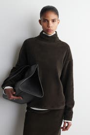COS Chenille Mock-Neck Sweater