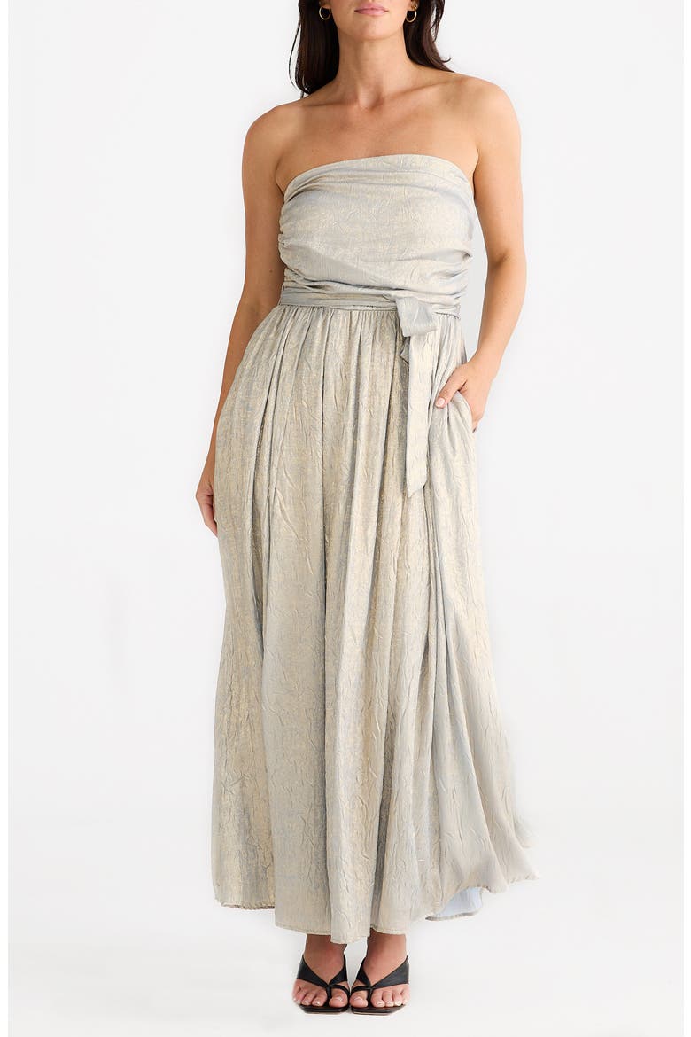 Avalon Strapless Dress, Main, color, CHAMPAGNE