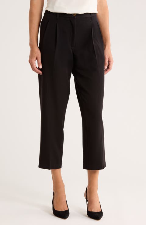 Pleated Ankle Pants
