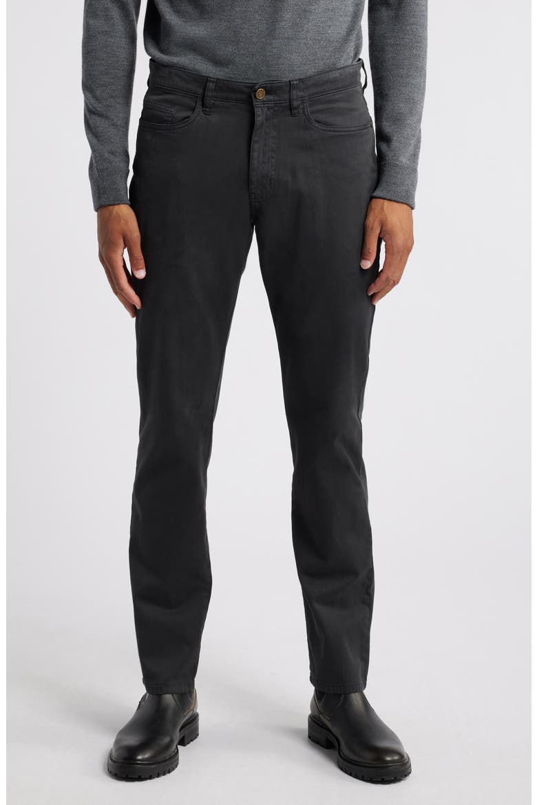 Straight Leg Jeans, Main, color, BLACK