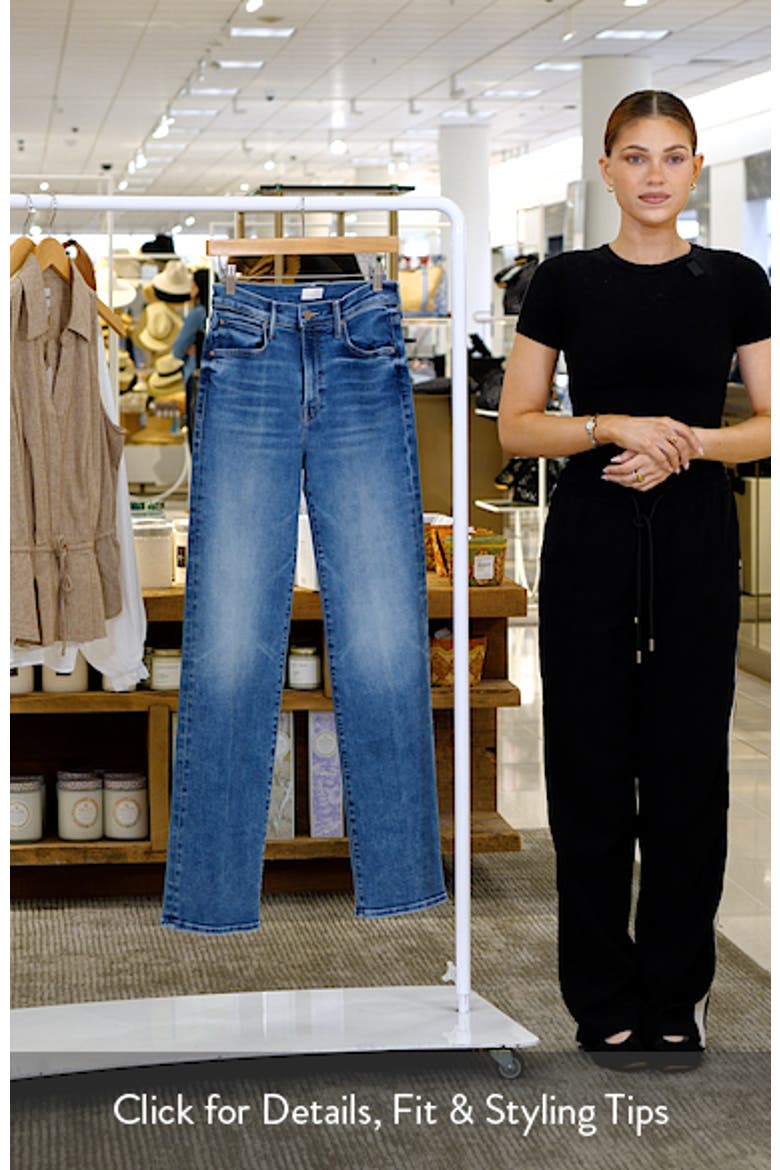 Lil Kick It High Waist Straight Leg Jeans (Women) | Nordstrom