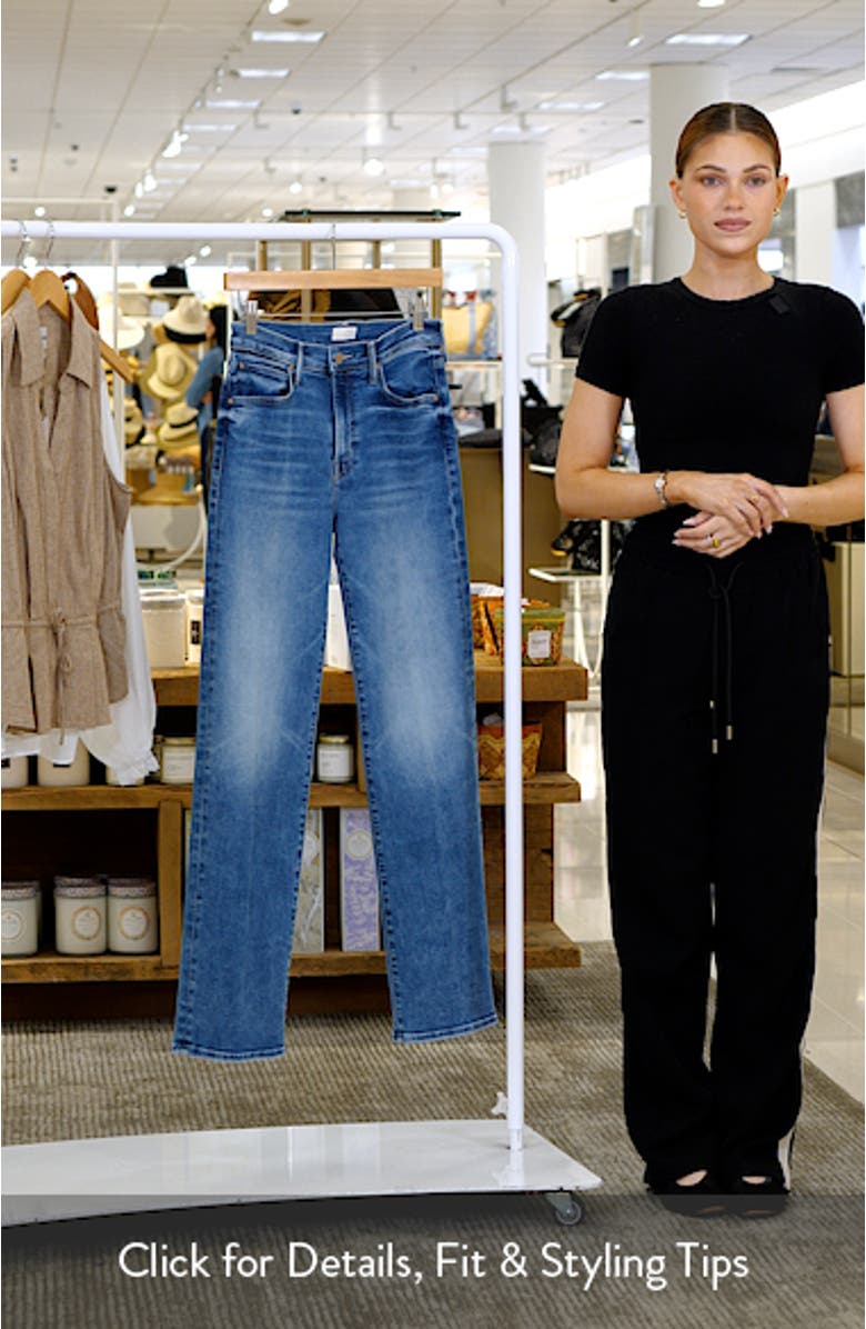 Lil Kick It High Waist Straight Leg Jeans, sales video thumbnail