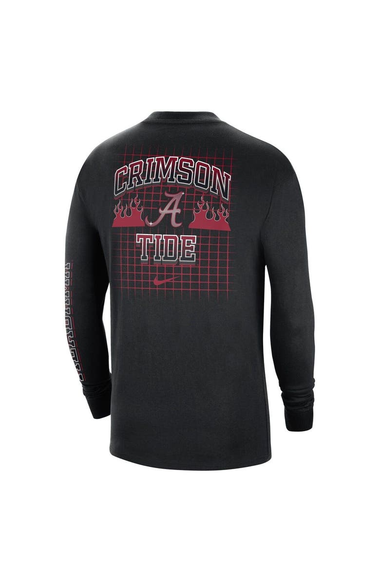 Nike Men's Nike Black Alabama Crimson Tide Tour Max 90 Long Sleeve T-Shirt, Alternate, color, 