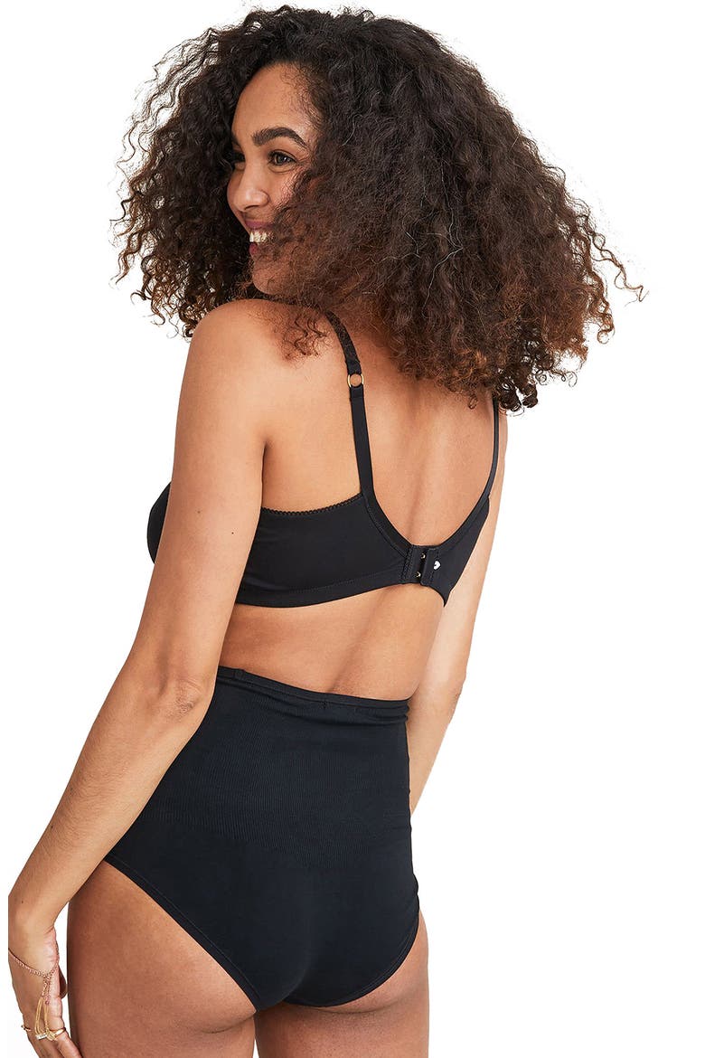 The Everyday Nursing Maternity Wireless Bra, Alternate, color, BLACK