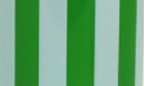 Addison Ross London Stripe Lacquer Wood Mill In Leaf/white