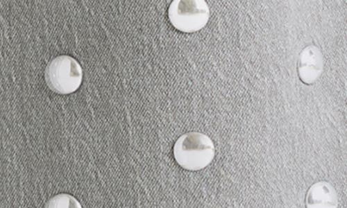 Cinq À Sept Betsy Studded Flare Ankle Jeans In Gray