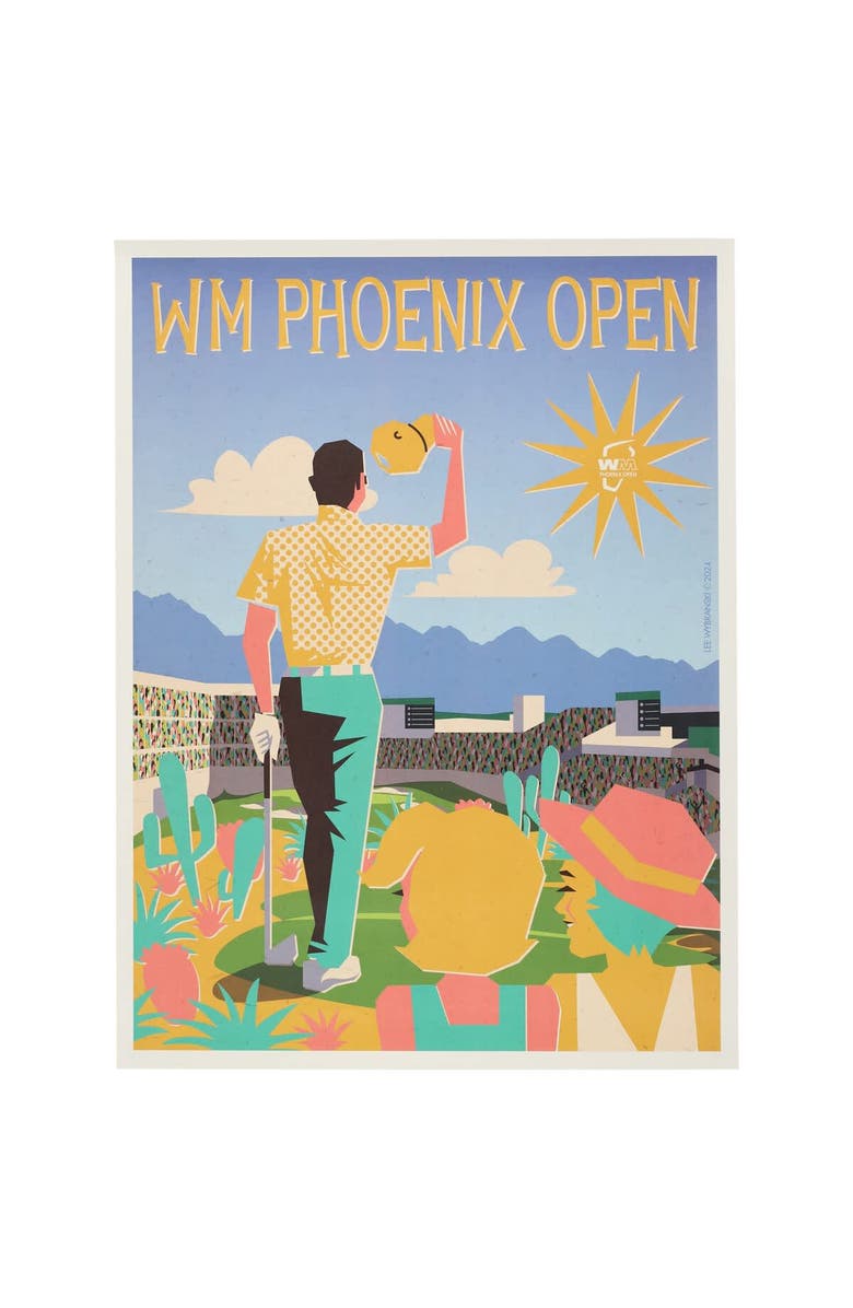 Lee Wybranski Art & Design WM Phoenix Open 18" x 24" Poster, Main, color, White