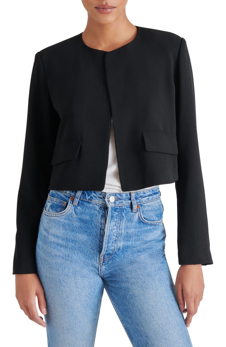 Steve Madden Serene Crop Blazer, Main, color,