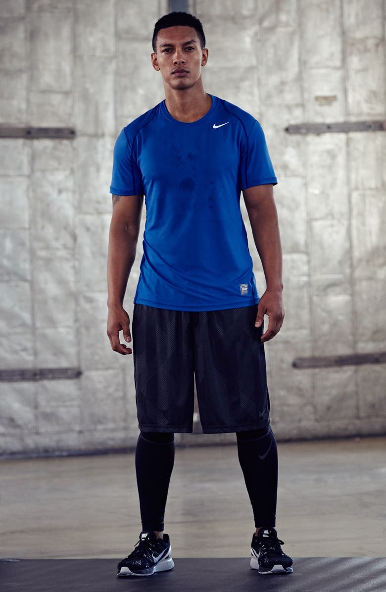 Nike 'Pro Combat Hyperwarm' Max Compression Dri-FIT Tights, Main, color,