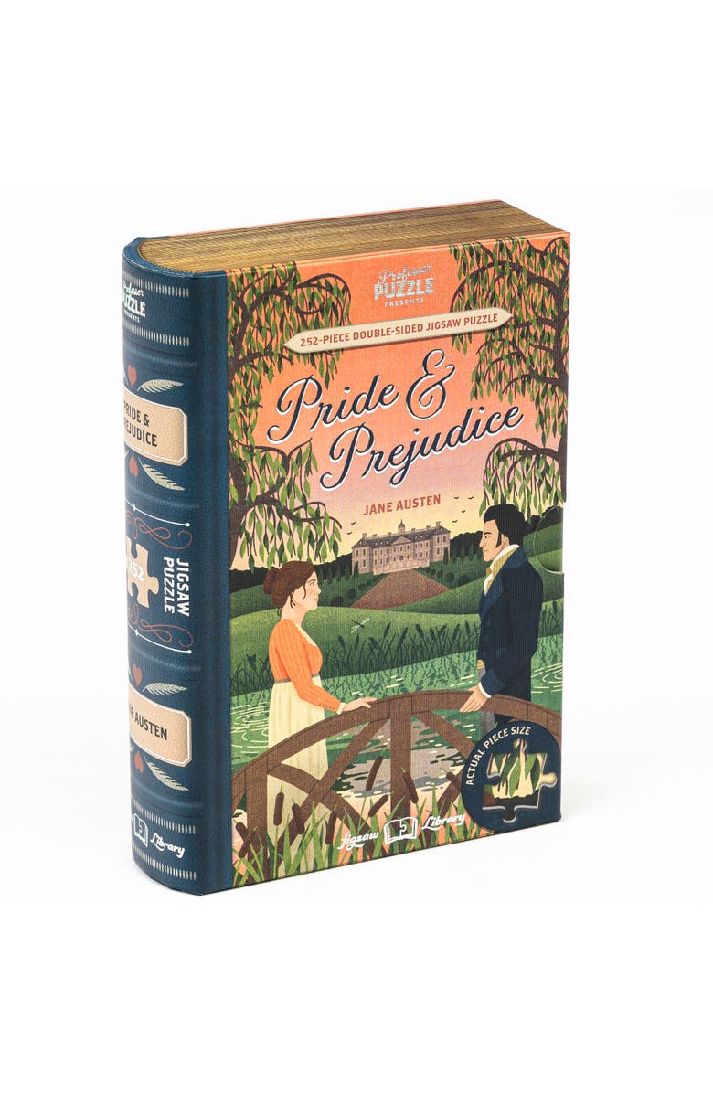 Professor Puzzle Jigsaw Librarypride & Prejudice, 252pcs, Main, color, Multicolored