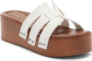 WILD DIVA LOUNGE Hipster Platform Wedge Slide Sandal
