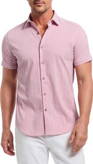 Robert Graham Fornillo Classic Fit Stripe Short Sleeve Button-Up Shirt